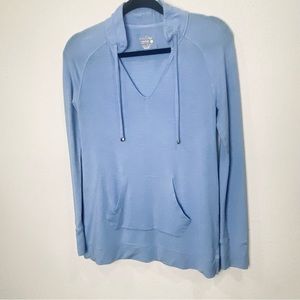 LILLY PULITZER - Luxletic Cassie Popover Blue Long Sleeve Top Size XS